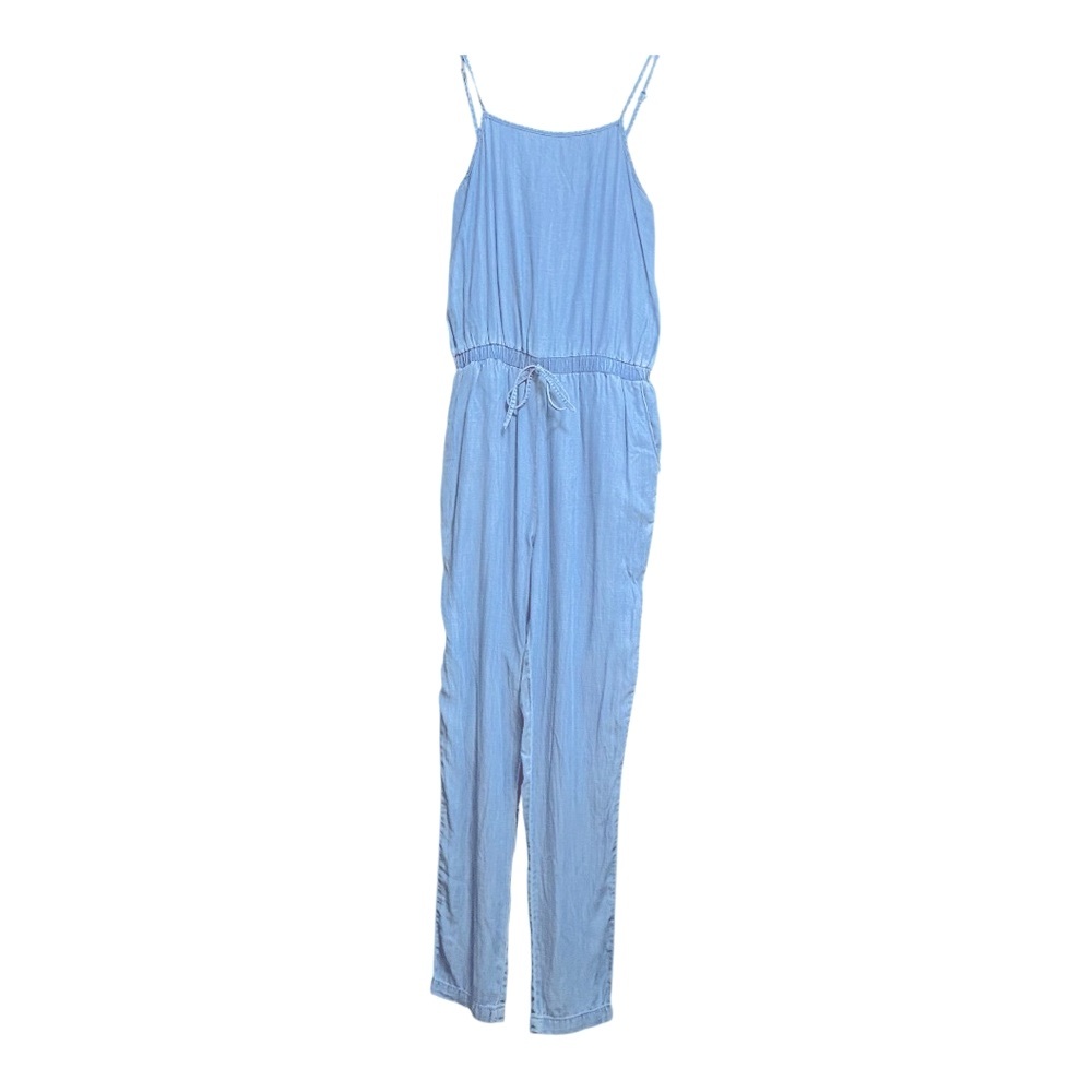 Stylish Tencel Cisono Blue Jumpsuit S